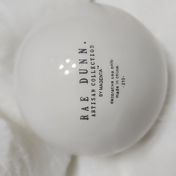 Rae Dunn Santa’s helper Christmas tree Large Ceramic Ornament Holiday White - Picture 3 of 3